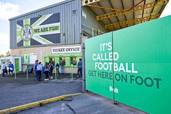 Vince has been accused of many things as owner of Forest Green, but rarely subtlety with his messaging.